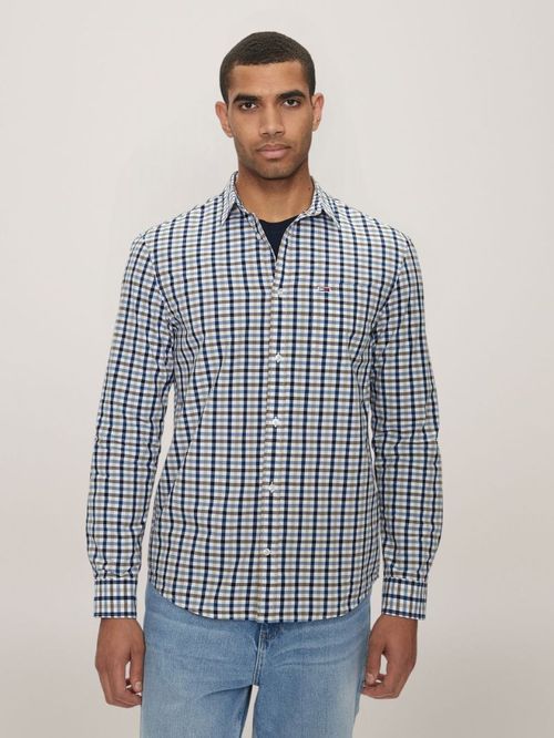 CAMISA DE CORTE REGULAR DE CUADROS