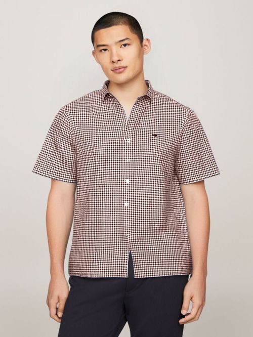 CAMISA OXFORD DE CUADROS GINGHAM