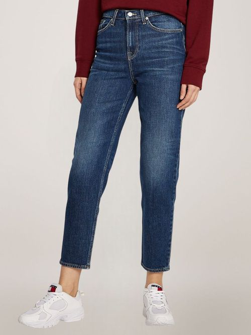 JEANS IZZIE DE TIRO ALTO Y CORTE SLIM