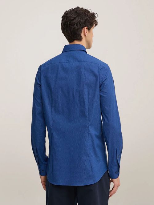 CAMISA CON MINI ESTAMPADO CON LOGO