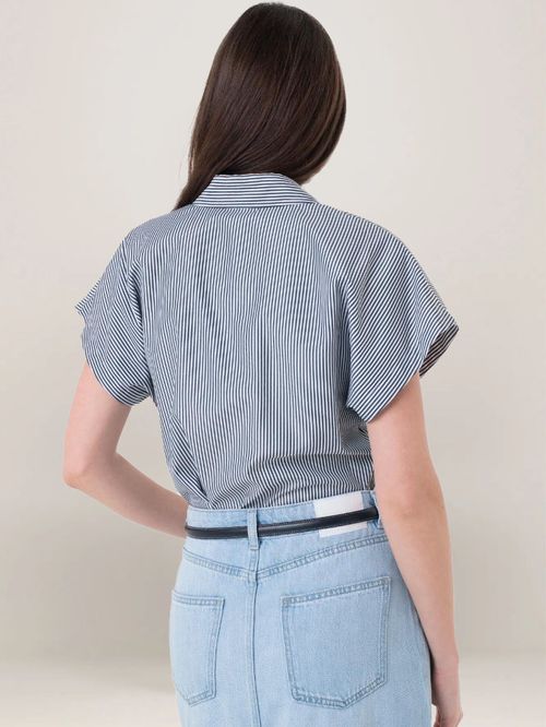 CAMISA DE MANGA CORTA CON RAYAS ITHACA