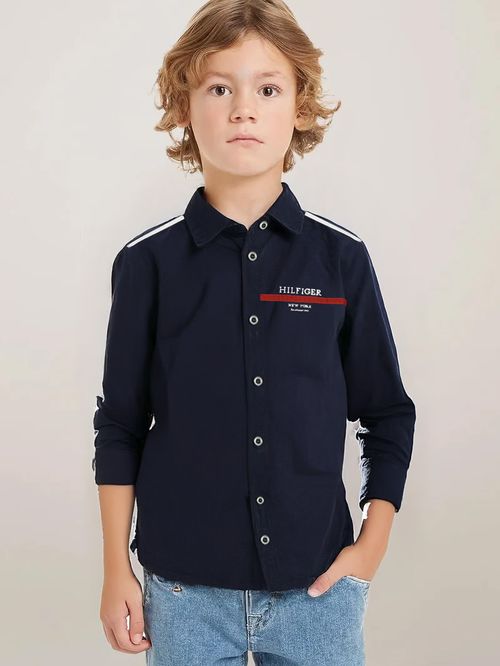CAMISA OXFORD DE CORTE REGULAR PARA NIÑO