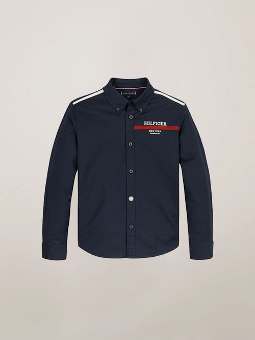 CAMISA OXFORD DE CORTE REGULAR PARA NIÑO
