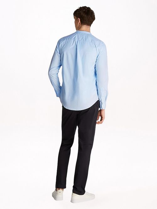 CAMISA DE POPELÍN CON CUELLO GRANDAD