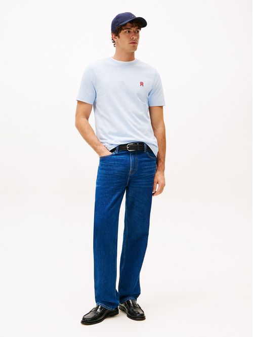CAMISETA CON MONOGRAMA TH A CONTRASTE