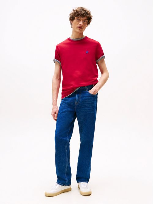 CAMISETA CON MONOGRAMA TH A CONTRASTE