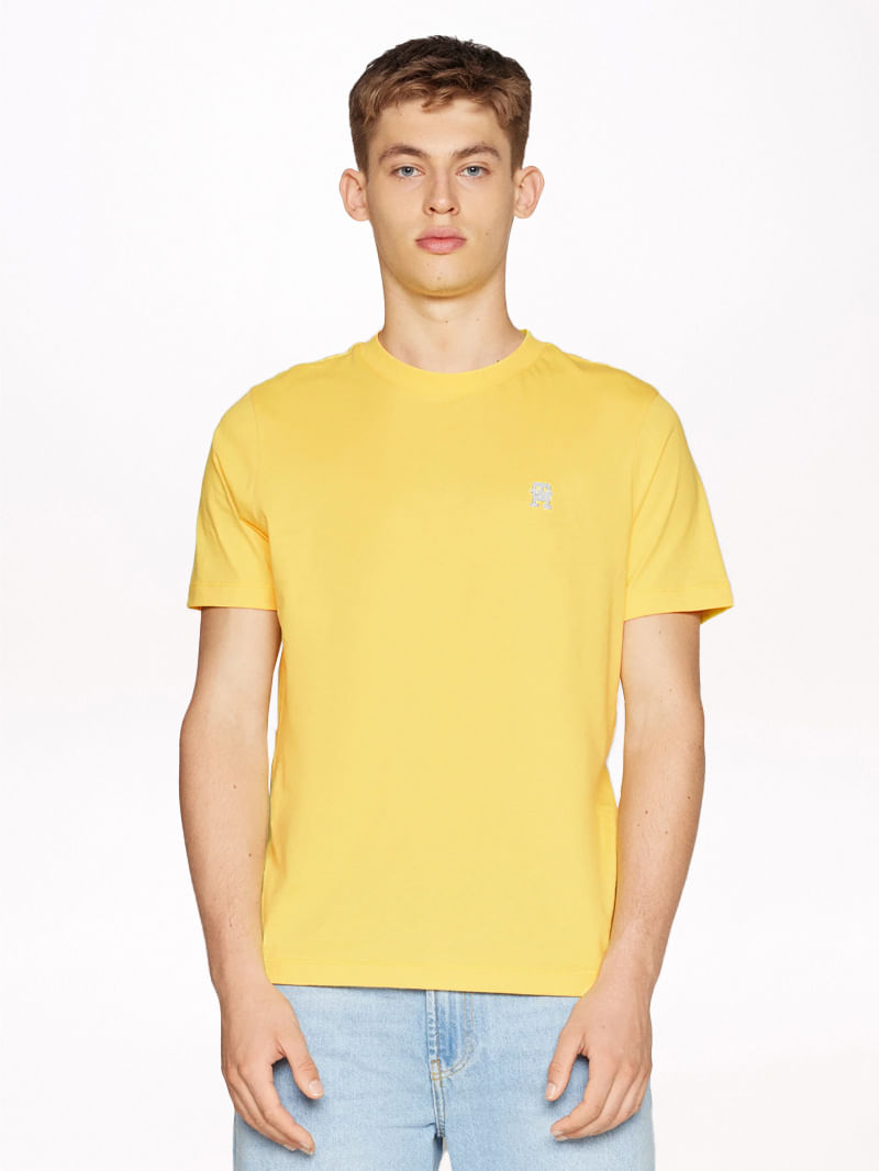 CAMISETA CON MONOGRAMA TH A CONTRASTE