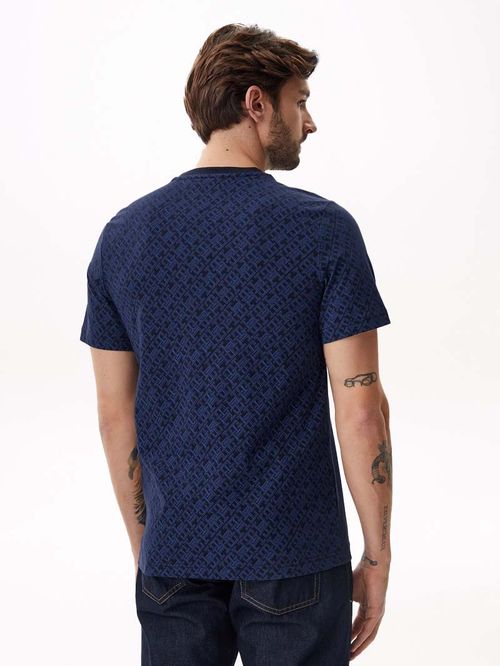 CAMISETA CON ESTAMPADO DE MONOGRAMA AOP