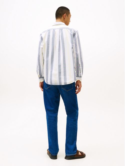 CAMISA DE RAYAS DE CORTE AMPLIO