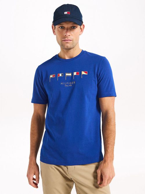 CAMISETA CON CUELLO REDONDO Y LOGO