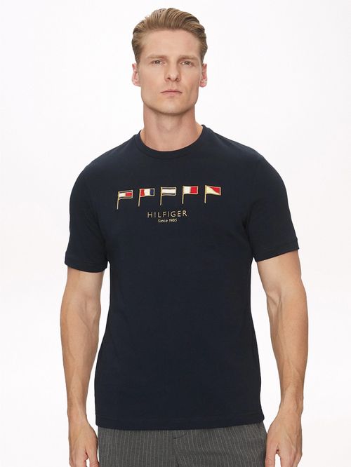 CAMISETA CON CUELLO REDONDO Y LOGO