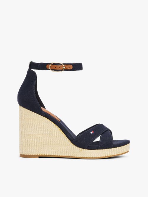 SANDALIAS DE TACO ALTO CON ESTILO DE ALPARGATA