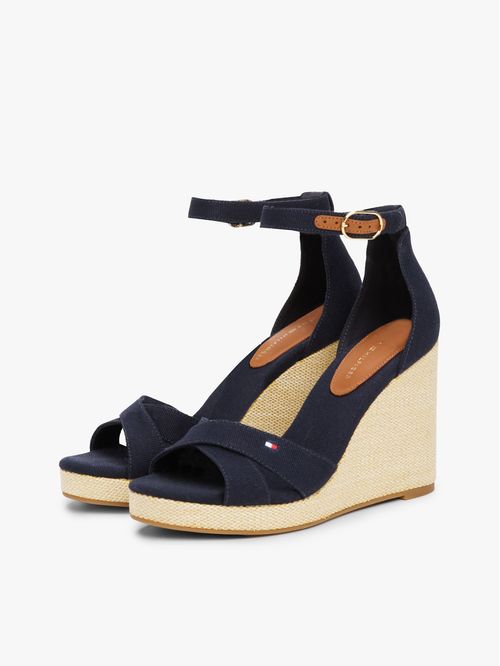 SANDALIAS DE TACO ALTO CON ESTILO DE ALPARGATA