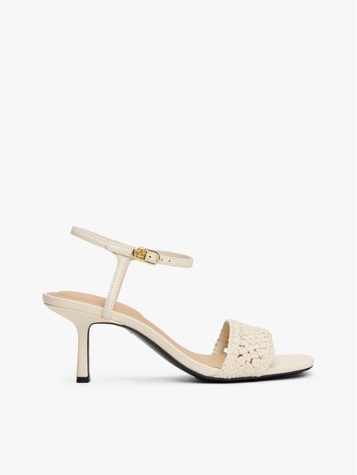 ZAPATOS DE TACÓN KITTEN CON TIRA DE CROCHÉ