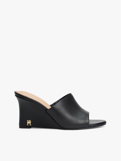 SANDALIAS DE CUÑA CON INSIGNIA DEL MONOGRAMA TH