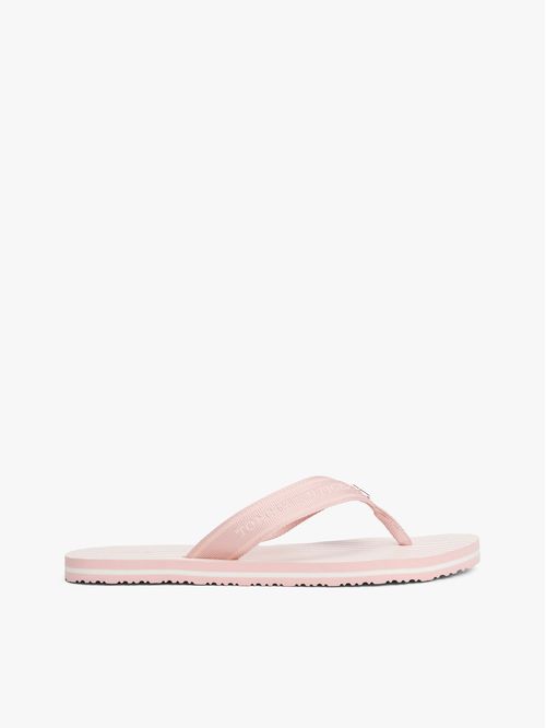 ZAPATILLAS DE TEJIDO TRENZADO CON LOGO Y RAYAS