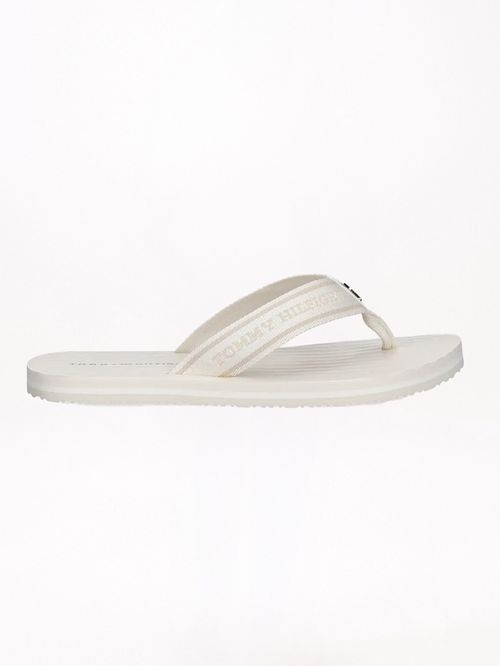 ZAPATILLAS DE TEJIDO TRENZADO CON LOGO Y RAYAS