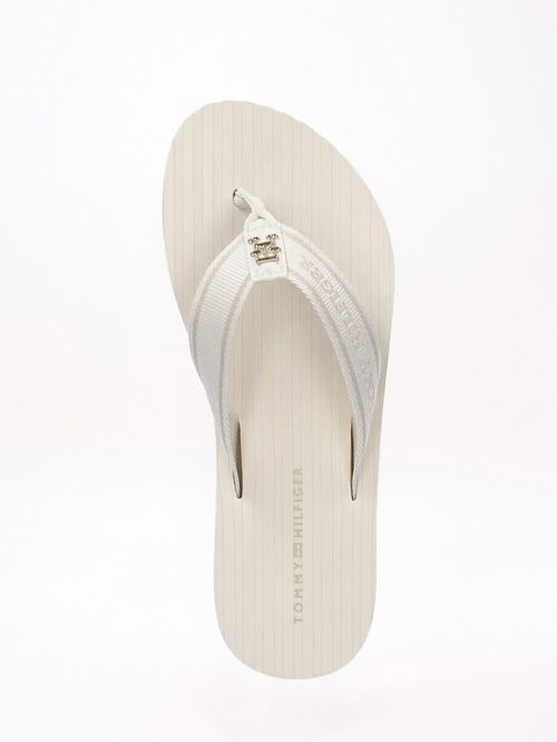 ZAPATILLAS DE TEJIDO TRENZADO CON LOGO Y RAYAS