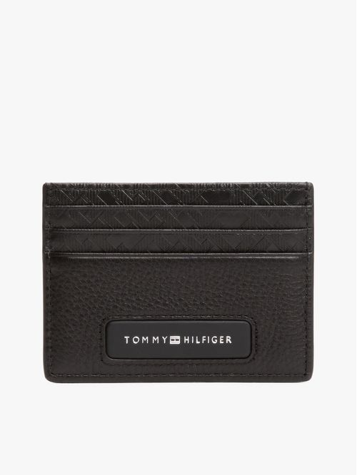 TARJETERO DE CUERO CON MONOGRAMAS TH