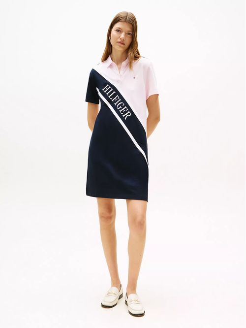 VESTIDO TIPO POLO CON LOGO CRUZADO