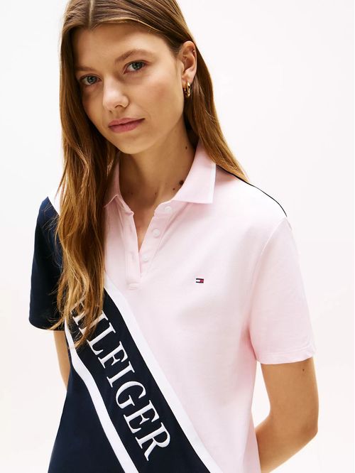 VESTIDO TIPO POLO CON LOGO CRUZADO