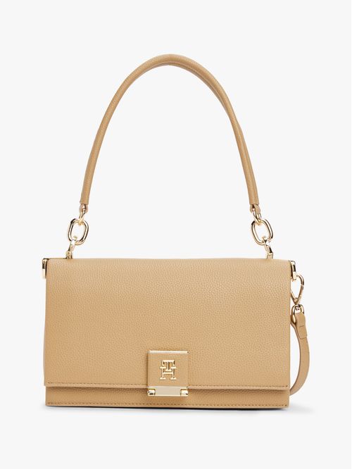 BOLSO MENSAJERO CON SOLAPA Y MONOGRAMA TH