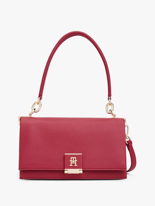 BOLSO MENSAJERO CON SOLAPA Y MONOGRAMA TH