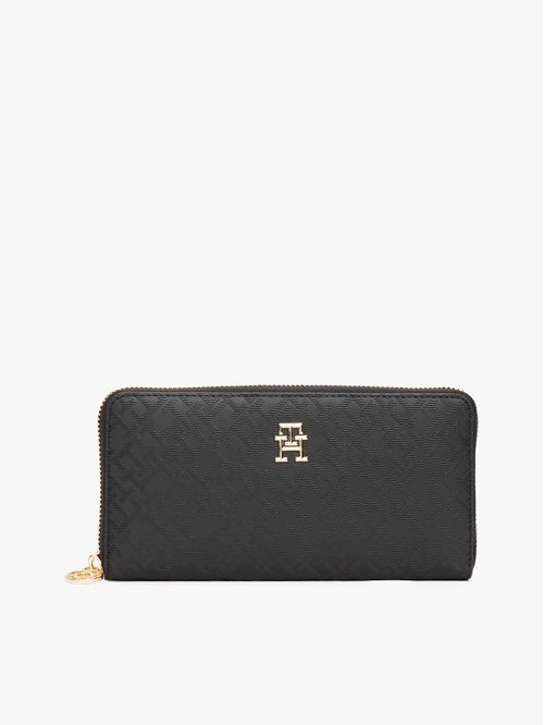 BILLETERA CON MONOGRAMAS TH Y CIERRE