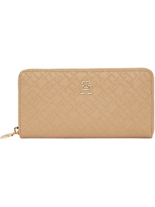 BILLETERA CON MONOGRAMAS TH Y CIERRE