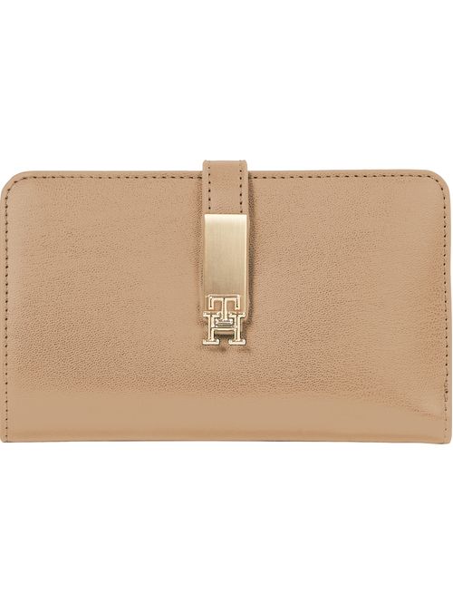 BILLETERA HERITAGE PLEGABLE CON MONOGRAMA TH