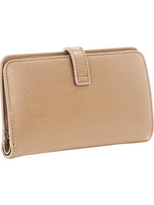 BILLETERA HERITAGE PLEGABLE CON MONOGRAMA TH