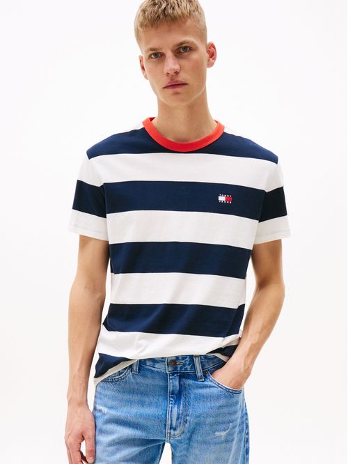 CAMISETA BOLD STRIPE CORTE REGULAR PARA HOMBRE