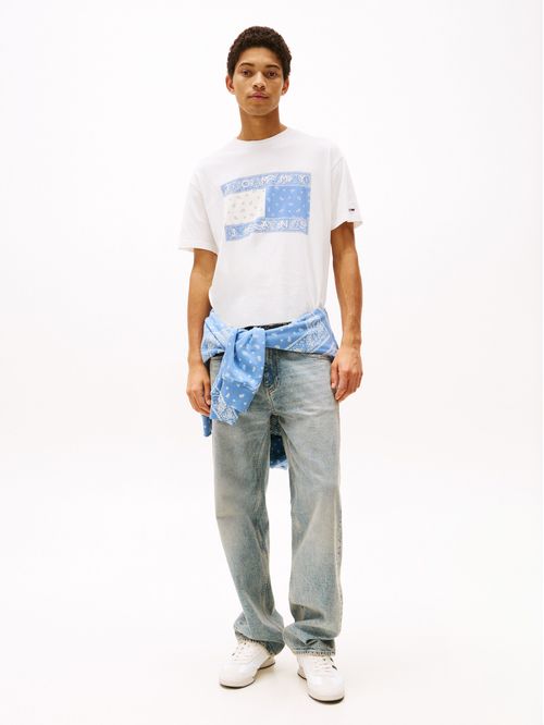 CAMISETA AMPLIA CON LOGO DE CACHEMIR