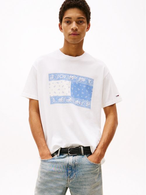 CAMISETA AMPLIA CON LOGO DE CACHEMIR