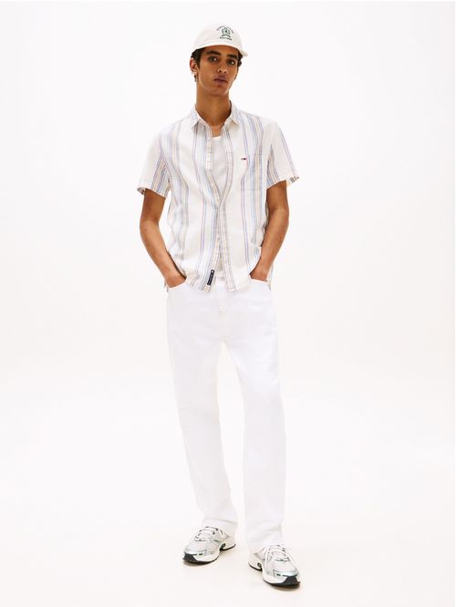 CAMISA TEXTURIZADA DE MANGA CORTA