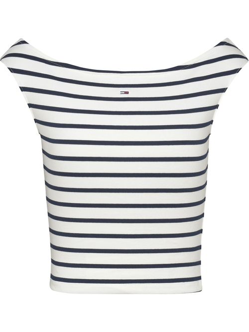 CAMISETA DE CORTE SLIM CON CUELLO BARCO