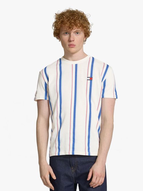 CAMISETA DE CORTE REGULAR CON RAYAS VERTICALES