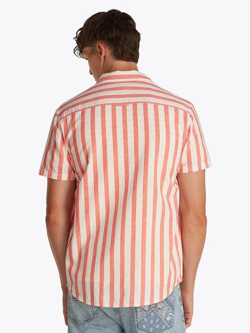 CAMISA DE MANGA CORTA EN MEZCLA DE LINO