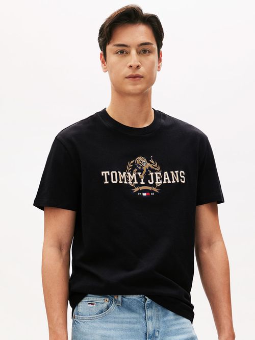 CAMISETA DE CORTE REGULAR CON LOGO VARSITY