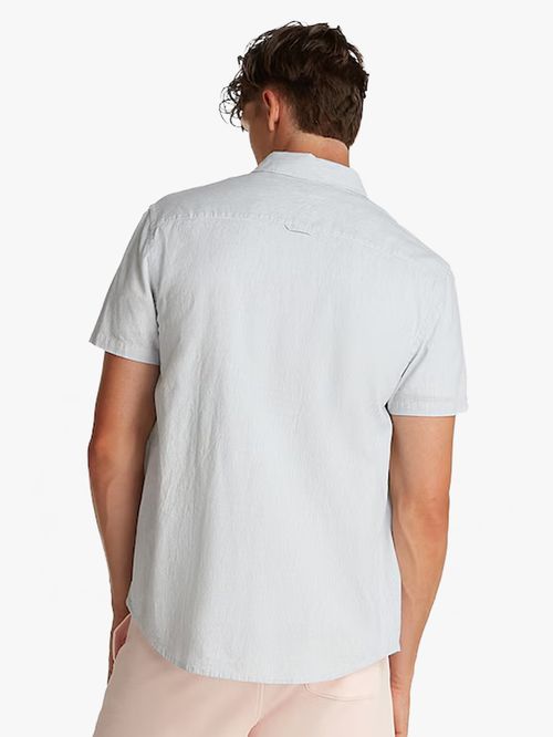 CAMISA DE MANGA CORTA EN MEZCLA DE LINO