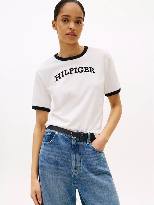 CAMISETA DE CORTE REGULAR CON LOGO MONOTIPO