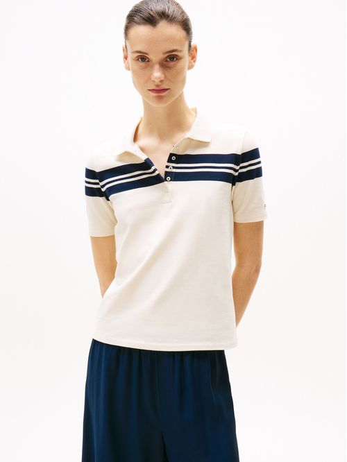 POLO DE RAYAS CON CORTE SLIM