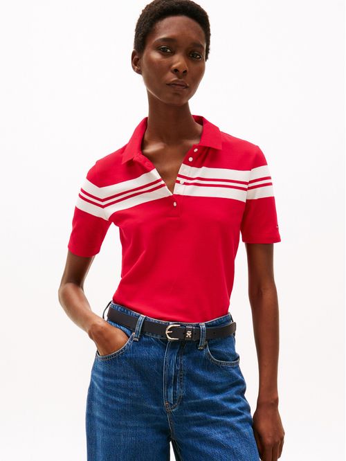 POLO DE RAYAS CON CORTE SLIM