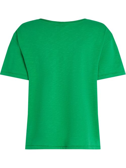 CAMISETA TEXTURIZADA CON CUELLO EN V