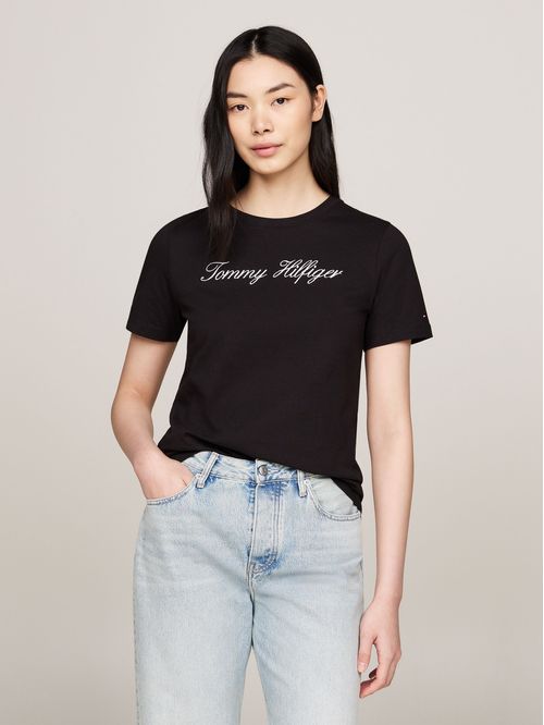 CAMISETA DE CORTE REGULAR CON LOGO SCRIPT
