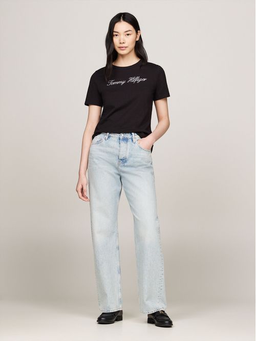 CAMISETA DE CORTE REGULAR CON LOGO SCRIPT