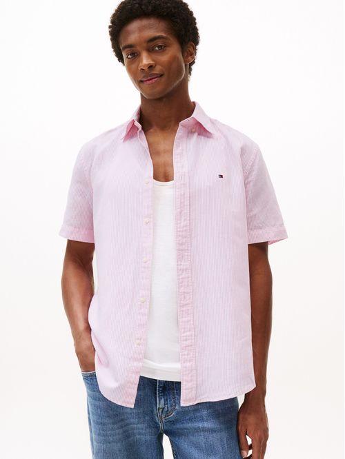 CAMISA DE MANGA CORTA DE LINO