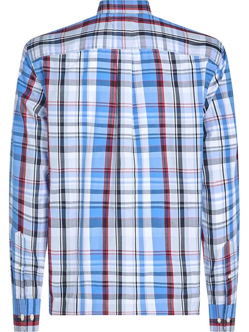 CAMISA POPLIN DE CUADROS DE CORTE REGULAR