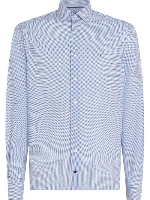 CAMISA CON MICROESTAMPADO DE PUNTOS DE CORTE REGULAR
