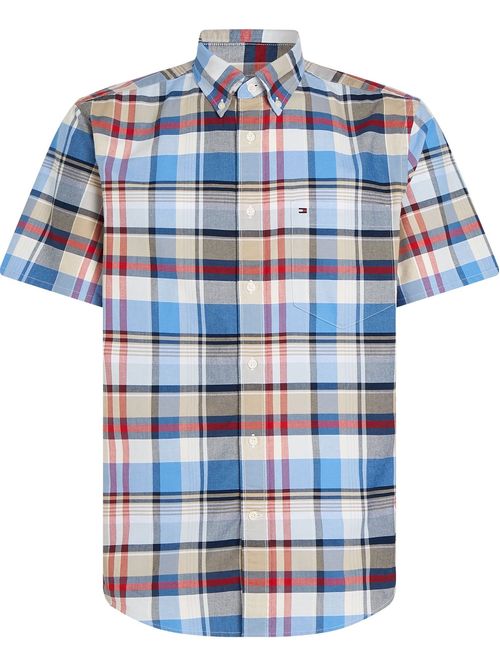 CAMISA DE CUADROS MADRAS DE CORTE REGULAR